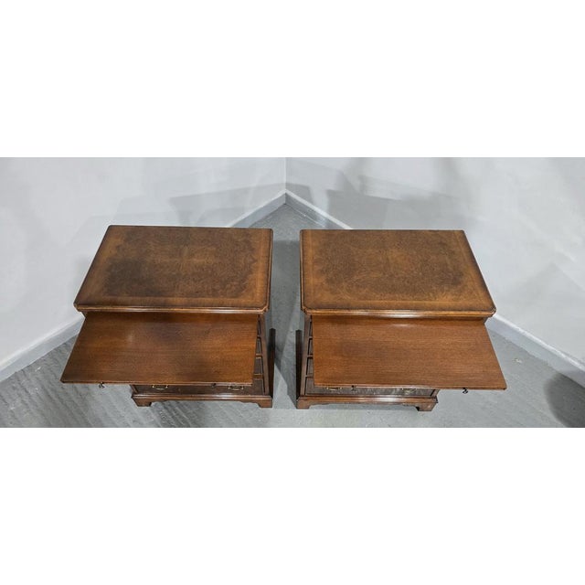 Burr Walnut Chests of Drawers, 1920, Set of 2 For Sale - Image 10 of 12