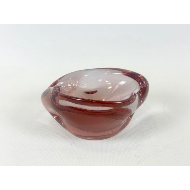 Art Glass Ashtray attributed to Josef Hospodka for Chribska Sklarna, 1960s For Sale - Image 7 of 11