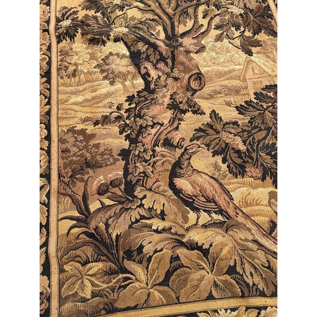 Early 20th Century French Aubusson Style Jacquard Tapestry, 1920s For Sale - Image 17 of 18