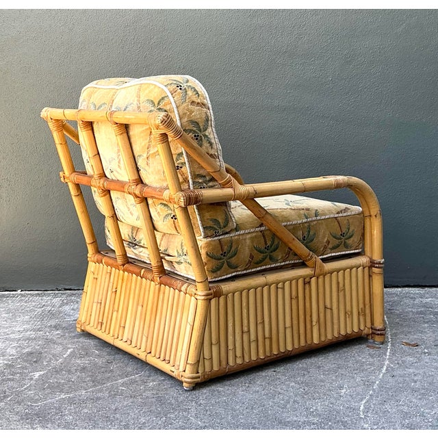 Vintage Bielecky Brothers Rattan Lounge Chair For Sale - Image 12 of 12