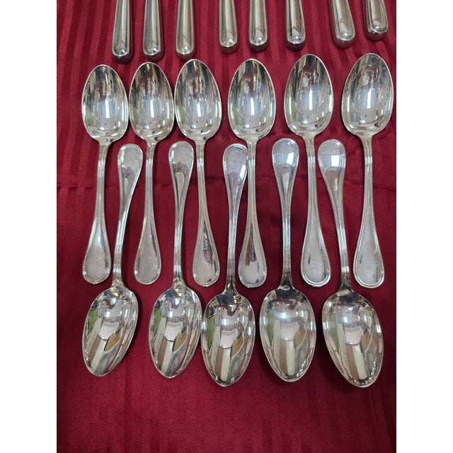 Christofle 1970s Christofle Albi Silver Plated Flatware - 44pcs For Sale - Image 4 of 12