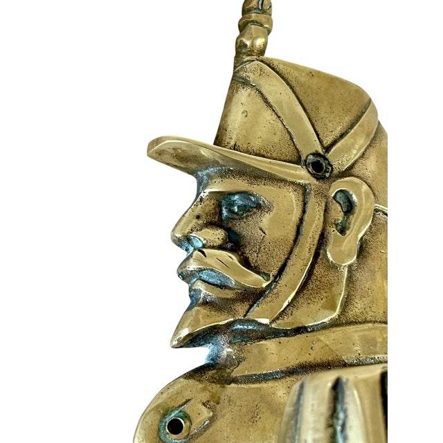 Pair Vintage Brass French Empire Napoleonic Military Hat Coat Hooks For Sale - Image 6 of 10
