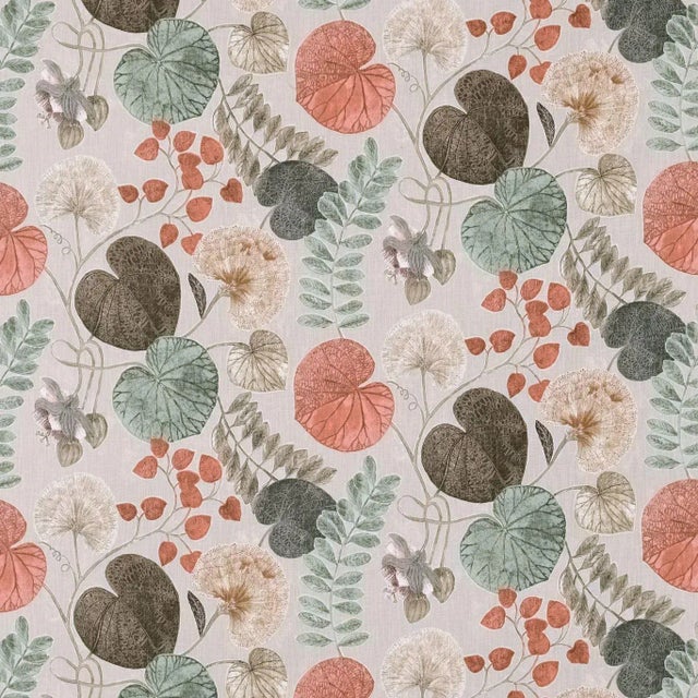 Harlequin Dardanella Fabric in Amber/Mint - a Sample For Sale