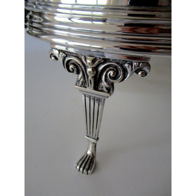 Vintage C.1890's-1920's English Victorian Era Silverplate Domed, Rollover Footed Serving Piece by W. M. S. & Sons, Ltd. For Sale - Image 11 of 13