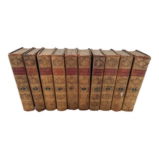 18th C. The Play's & Poems Malone's Shakespeare Leather Bound Books-A Set For Sale