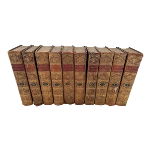 18th C. The Play's & Poems Malone's Shakespeare Leather Bound Books-A Set