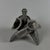 1950s Vintage Pewter Cornucopia Sculpture Vase, 1950s For Sale - Image 5 of 11