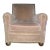 1960s Tan Velvet Vintage Thick Cushioned Arm Chair For Sale