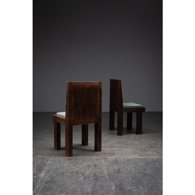 Brown Vintage Modernist Accent Chair, 1940s For Sale - Image 8 of 15