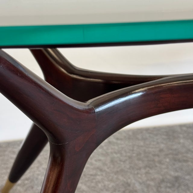 Vintage Coffee Table with Glass Top, 1950s For Sale - Image 4 of 14