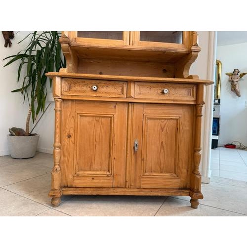 Antique Gründerzeit Kitchen Cupboard in Softwood, 1890s For Sale - Image 11 of 17
