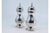 Salt and Pepper Shakers in Silver with Knob Lids, Set of 2 For Sale - Image 3 of 9