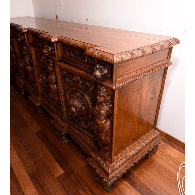19th Century Carved Sideboard For Sale - Image 6 of 18