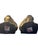 Beautiful solid brass mid-century modern book ends. Rich detail, substantial weight can hold large books easily at 4...
