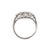 Antique Art Deco Platinum CTW Old Cut Diamond & Emerald Dinner Cocktail Ring, Size 8 For Sale In Houston - Image 6 of 9