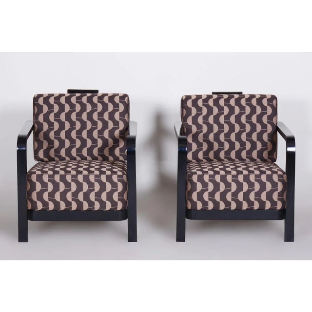 Set of Vintage Art Deco Chairs in Oak by Josef Chochol, 1920s For Sale - Image 11 of 12