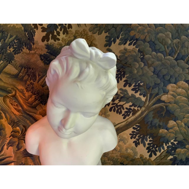 Magnificent 19th Century French Neoclassical Porcelain Bust For Sale - Image 10 of 12