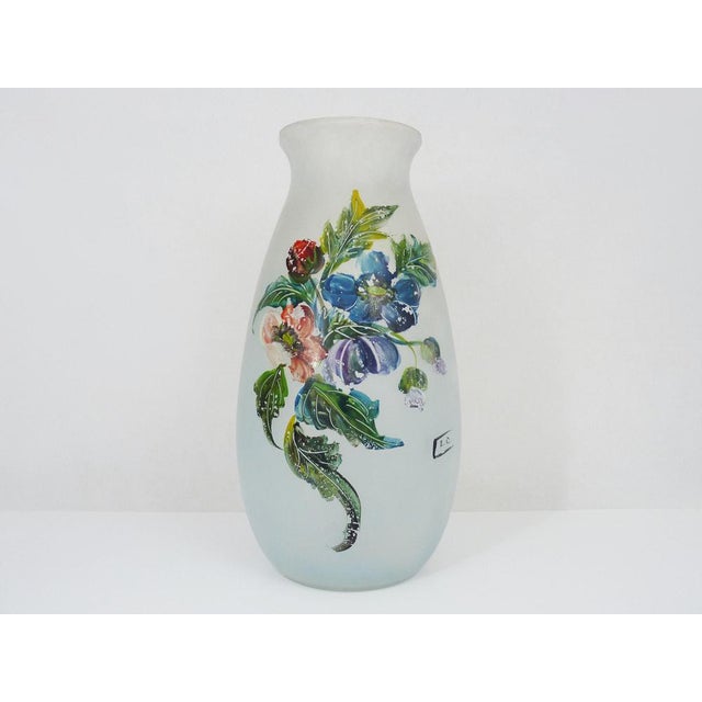 Large Art Nouveau Vase with Floral Decor, 1920s For Sale - Image 9 of 9