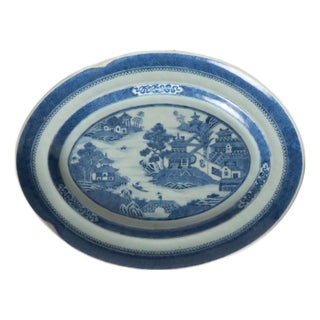 Early 20th Century Chiinese Canton Platter For Sale