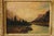 Brown Continental School Mountain Landscape Oil Painting, Signed For Sale - Image 8 of 18