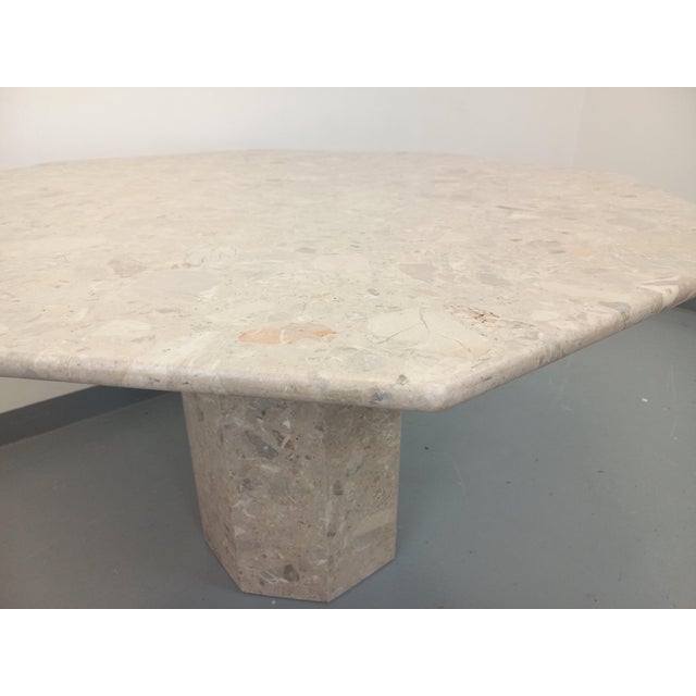 Vintage Octagonal Marble Dining Table, 1970s For Sale - Image 4 of 18