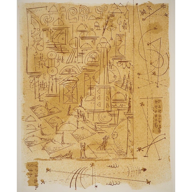 André Masson, Senological Urban Planning, Original Engraving For Sale - Image 6 of 6