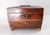 We are selling this nice simple English Regency Mahogany sarcophagus form tea caddy. The caddy has nice mahogany veneer...