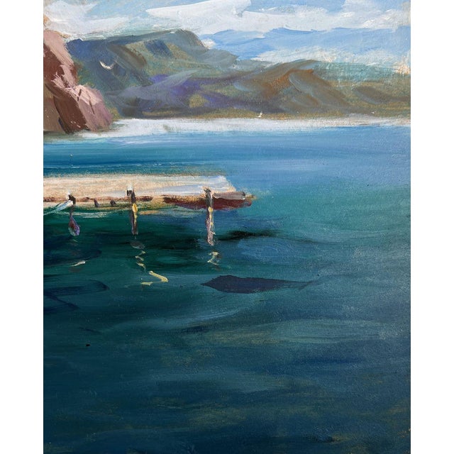 Oil Painting Ships on the Ferry Yuriy Suprunchuk For Sale - Image 9 of 10