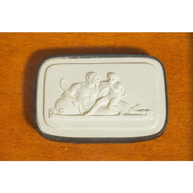 Fabulous Collection Antique Grand Tour Plaster Intaglios, Set of 4 Framed Neoclassical Cameo Reliefs, 19th Century Classical Art Home Decor For Sale In New York - Image 6 of 14