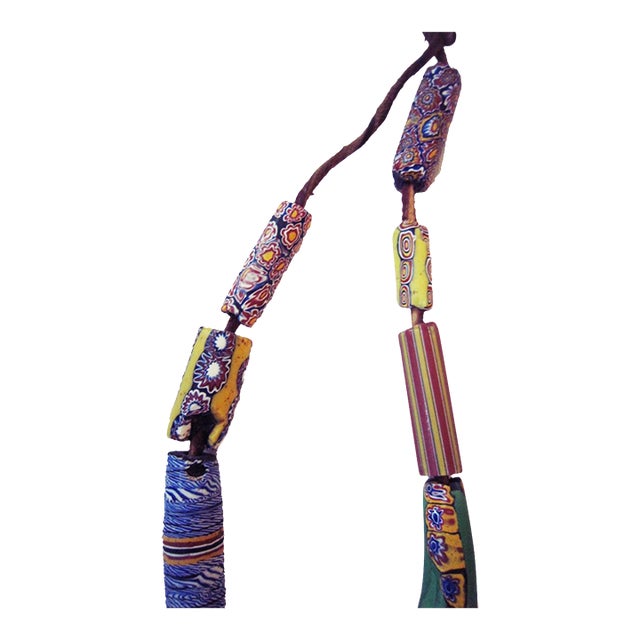 Vintage MilleFiori Ghana African Trade Bead For Sale