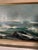 Original Oil Painting on Linen; Vintage Seascape 1960s by M. Erickson For Sale - Image 4 of 12