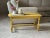 Yellow 1950s Vintage Primitive Farmhouse Yellow Bench For Sale - Image 8 of 10