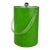 Mid-Century Avocado Green Ice Bucket With Lucite Handle For Sale