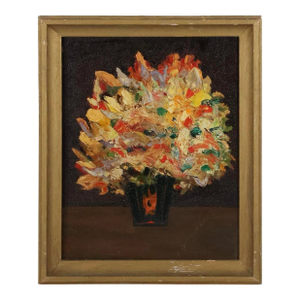 Vintage Mid Century Modern Abstract Still Life Pop Art
