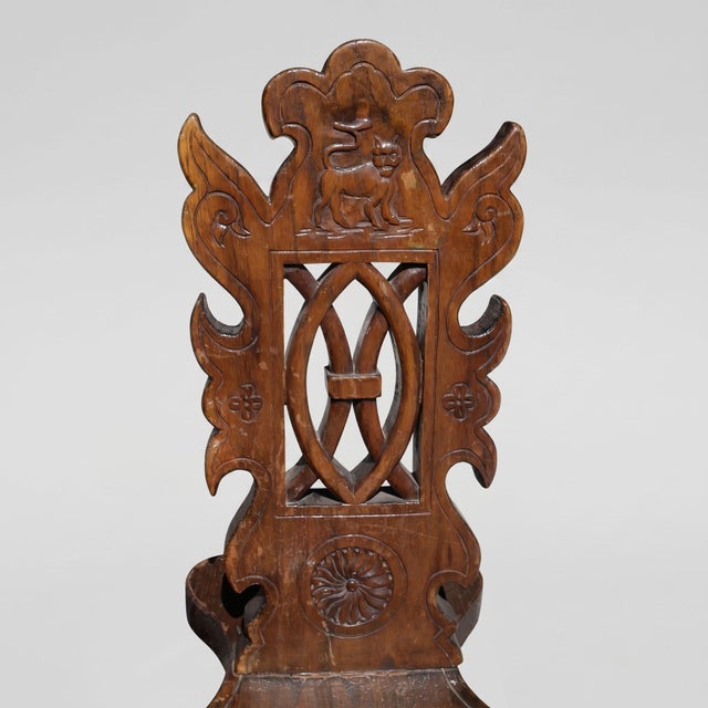Neo-Renaissance Style Chairs in Carved Walnut, 1900s, Set of 6 For Sale - Image 10 of 18