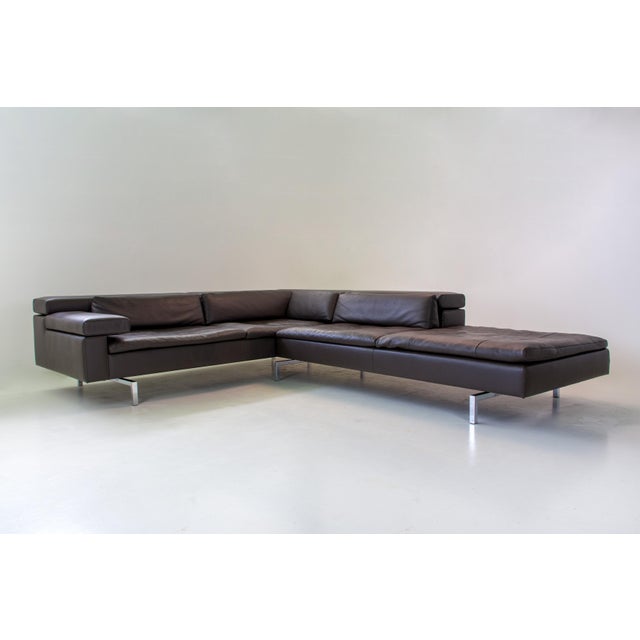 Shiva Corner Lounge Sofa in Leather Jean-Pierre Audebert for Jori, 2010s, Set of 2 For Sale - Image 14 of 14