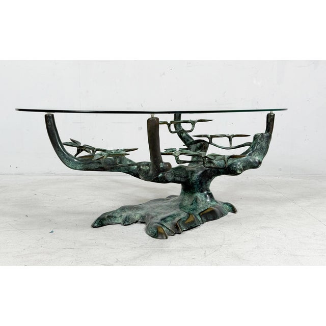 Metal Hollywood Regency Bonsai Coffee Table by Willy Daro, Belgium, 1970s For Sale - Image 7 of 18