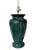 Green Vintage Neoclassical Green Ceramic Table Lamp For Sale - Image 8 of 14