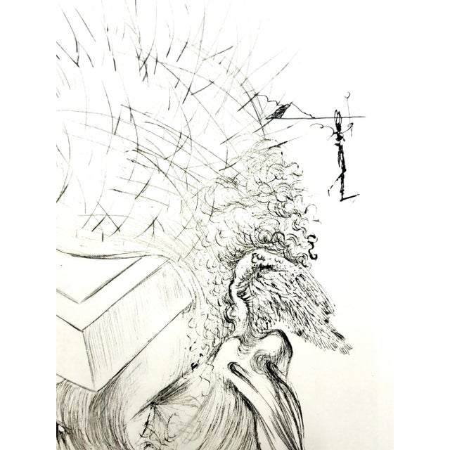 Salvador Dali - The Beach - Original Etching 1967 For Sale - Image 3 of 10