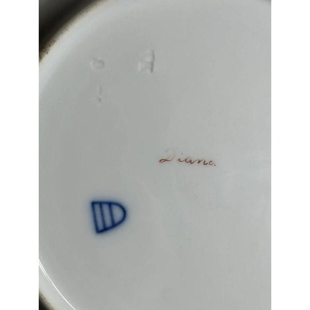 Antique Gilded Porcelain Diana Plate from Royal Vienna, 19th Century For Sale - Image 9 of 11