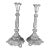 Pair of Norblin Polish Silverplate Sabbath Candlesticks, Circa 1890 For Sale