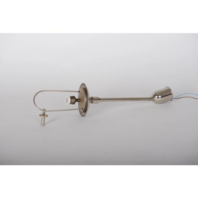 Metal Bauhaus Nickel Plated Pendant Lamp, 1930s For Sale - Image 7 of 9