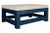 Paint Patina Shop Table as Coffee Table With Limestone Top For Sale - Image 4 of 8