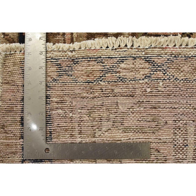 Hamedan Runner 3’5” X 9′ Pink Wool Semi-Antique Tribal Hand-Knotted Rug For Sale - Image 15 of 15