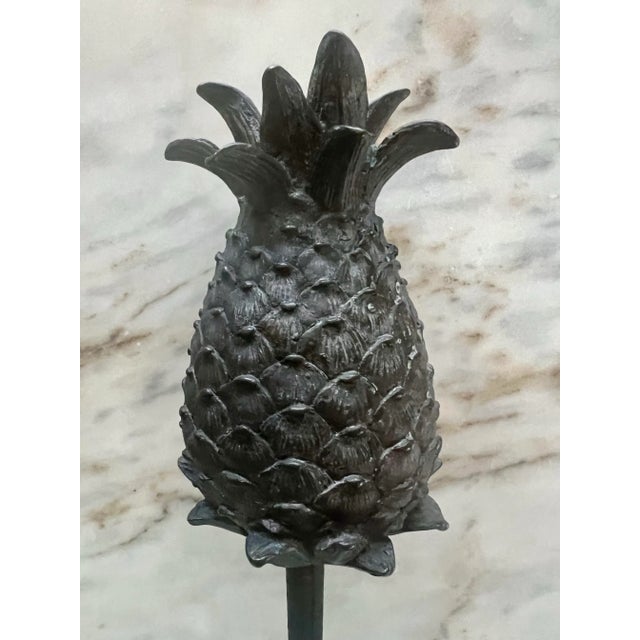 Add a touch of whimsy to your outdoor space with this pineapple-shaped garden stake in your flower bed or pot. The cast...