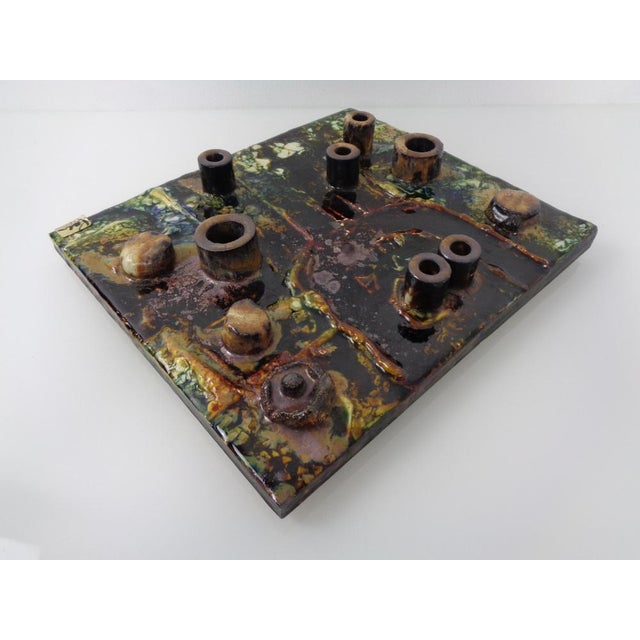 German Ceramic Wall Plaque by Helmut Friedrich Schäffenacker for Atelier Schäffenacker, 1970s For Sale - Image 10 of 18