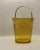 1930’s Amber Etched Glass Ice Bucket For Sale - Image 11 of 12