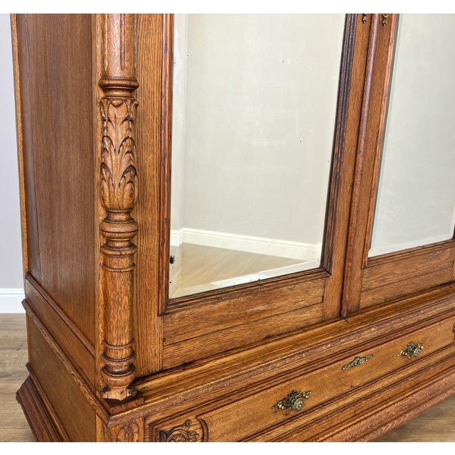 French Wardrobe in Oak For Sale - Image 10 of 18