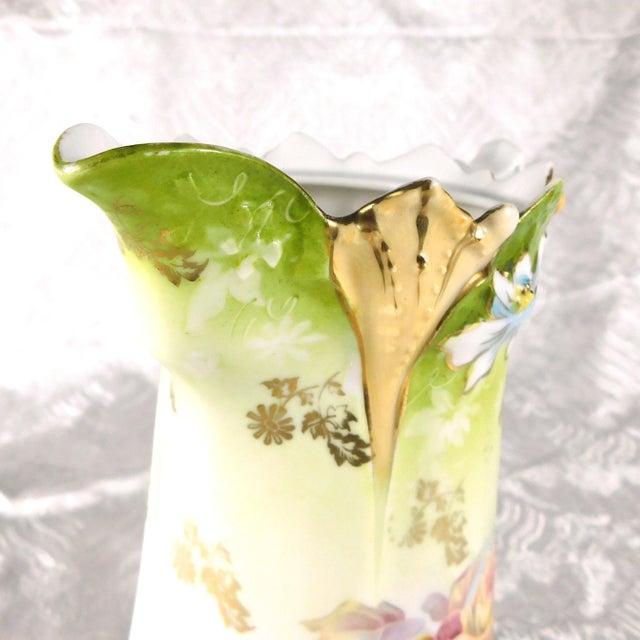 White Late 18th Century Unmarked Floral Chocolate Pot With Dimensional Flower Details For Sale - Image 8 of 13