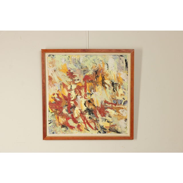 Quality Custom Framed Abstract Oil Painting, Unsigned